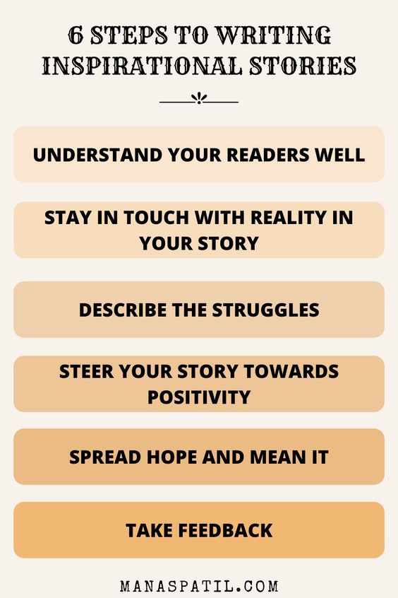 how to write inspirational stories