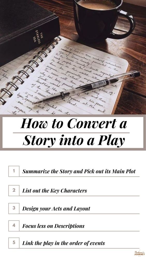 how to convert a story into a play, how to adapt a play from story