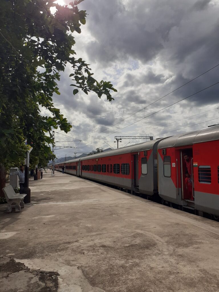 train in india, red train, andhra pradesh