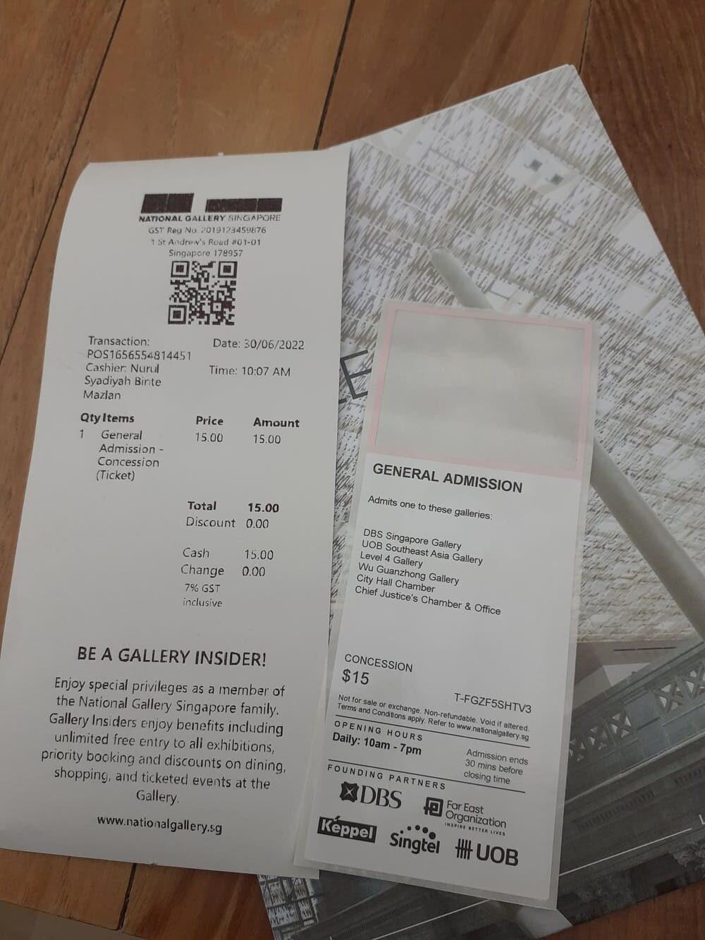 national gallery singapore tickets